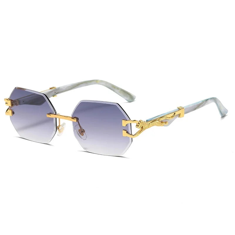 Hexagon Rimless Sunglasses McClendon Essentials