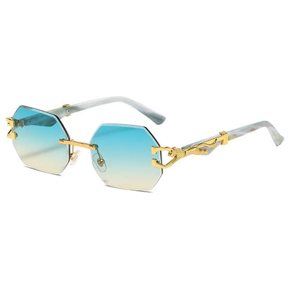 Hexagon Rimless Sunglasses McClendon Essentials