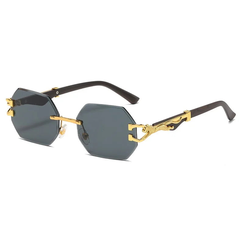 Hexagon Rimless Sunglasses McClendon Essentials